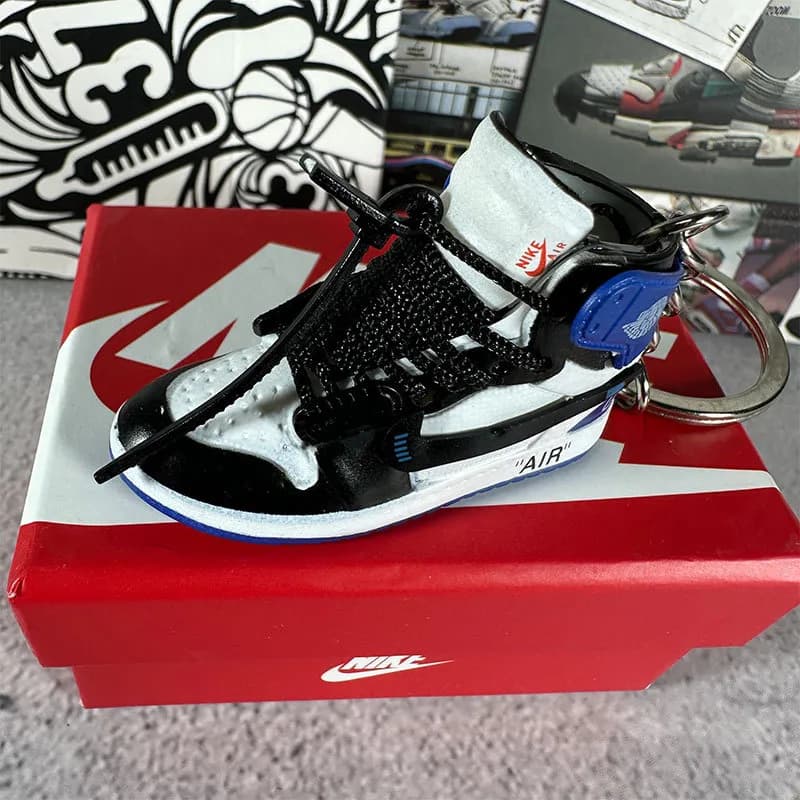 Air Jordan 1 High Miniature Keychain — 33.ow joint big lightning + box