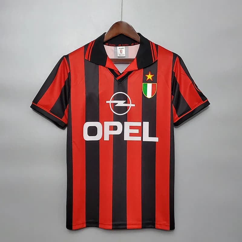 AC Milan Home Jersey 1995-96 Opel Sponsor