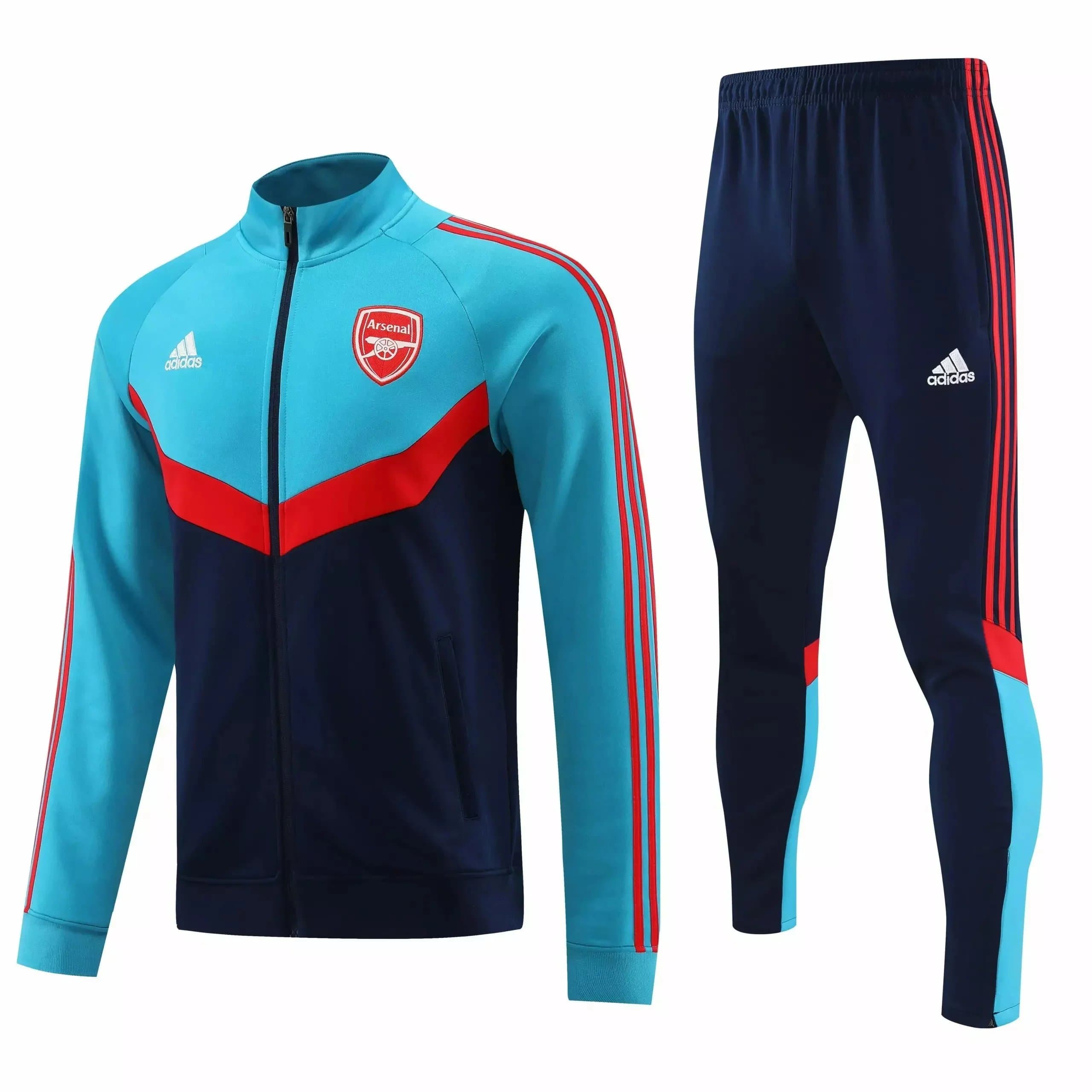 Adidas Arsenal Track Suit Cyan/Navy/Red