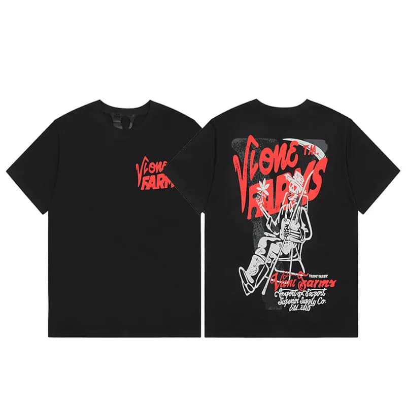 Off-White Graphic T-Shirt Vlone Farm Print