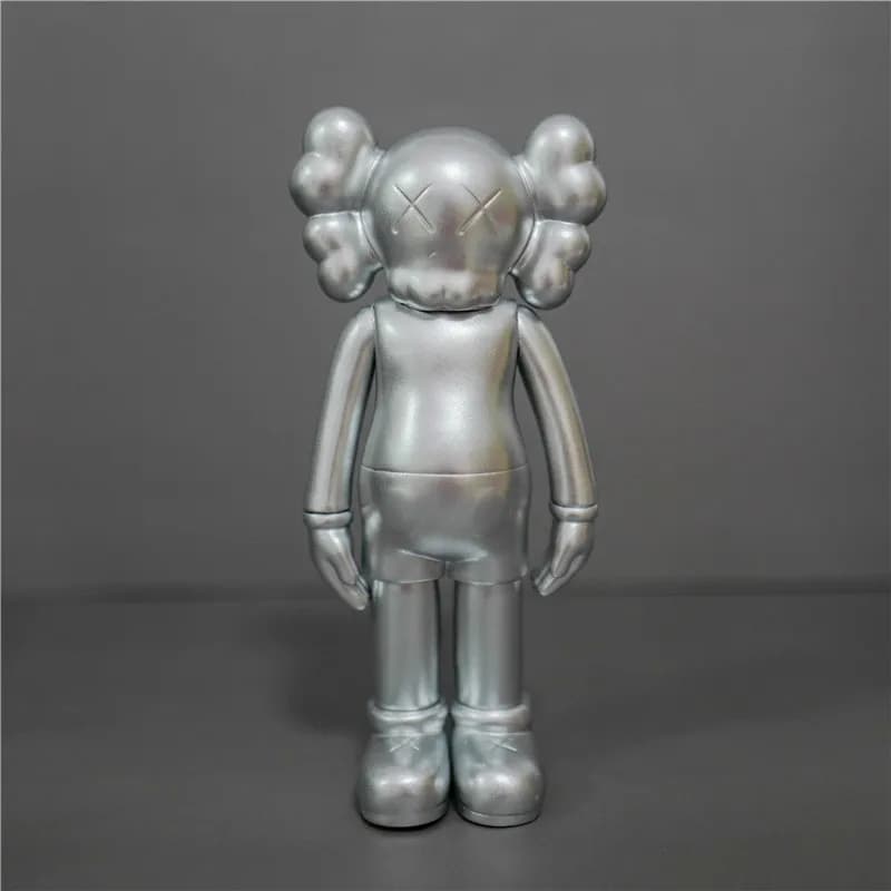 BAPE × KAWS Half-Brain Ape Figure Split Brain Design — 银色盒装-20cm