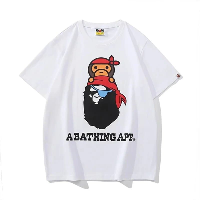 BAPE Ape Head Tee Brown Ape Head — 23 White