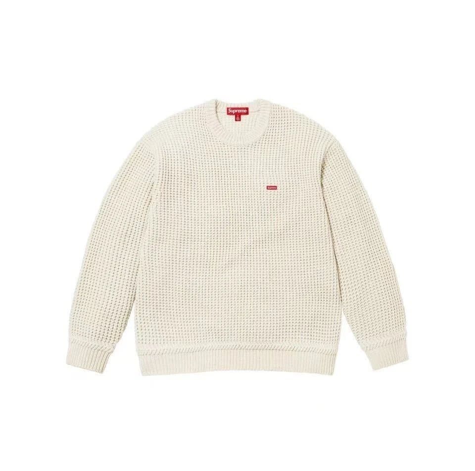Supreme Waffle Knit Crewneck Box Logo