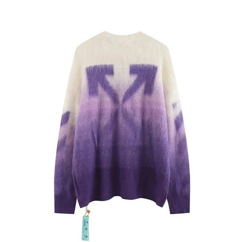 Off-White Arrow Sweater Gradient Purple