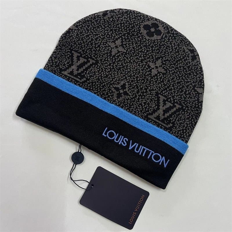 Louis Vuitton Monogram Knit Beanie LV Pattern