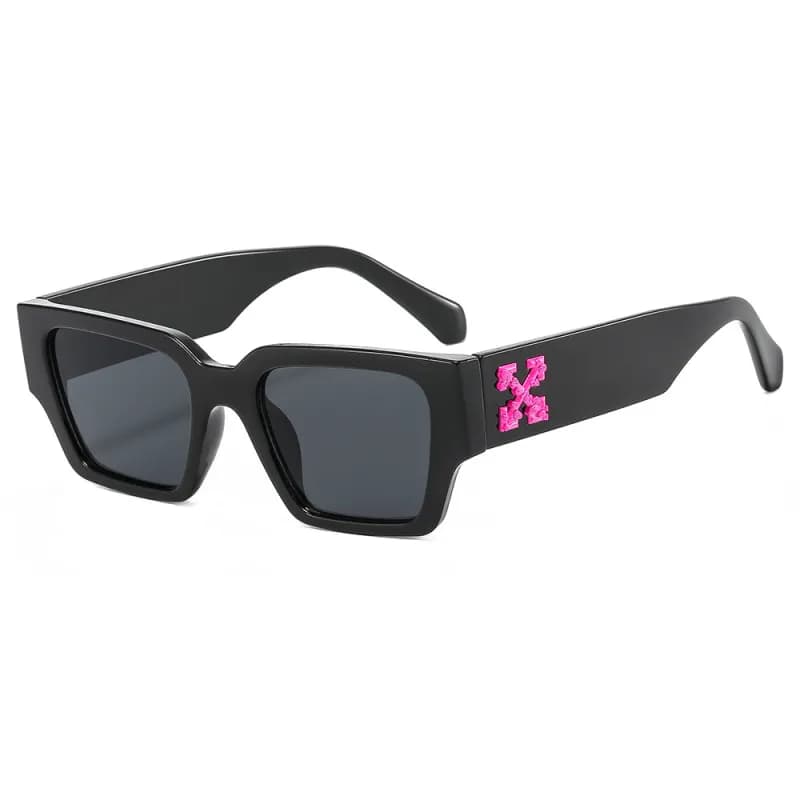 Off-White Square Sunglasses Industrial Pink Logo