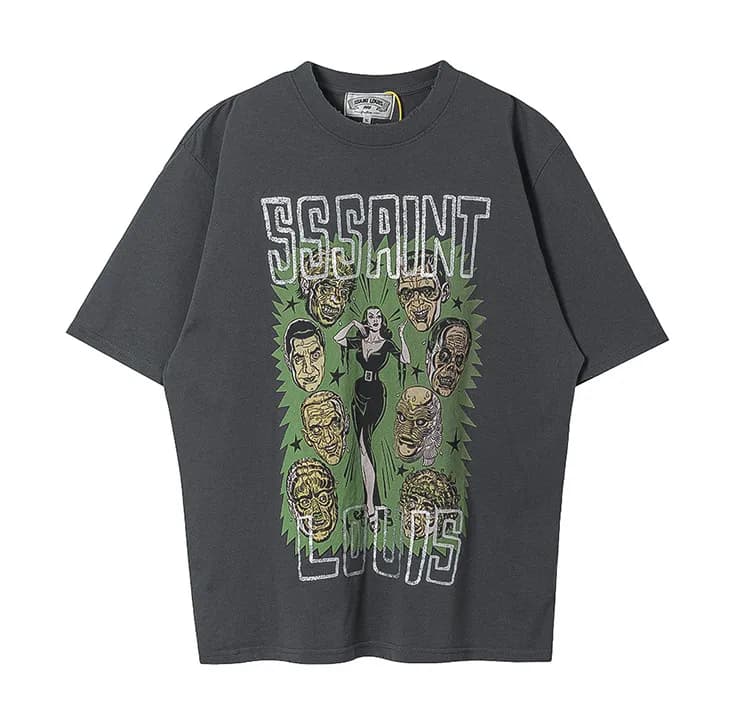 Saint Laurent Graphic T-Shirt Hate Saint Print — ST361