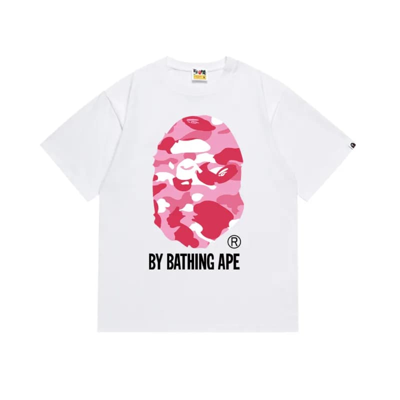 BAPE Ape Head Tee Pink Camo