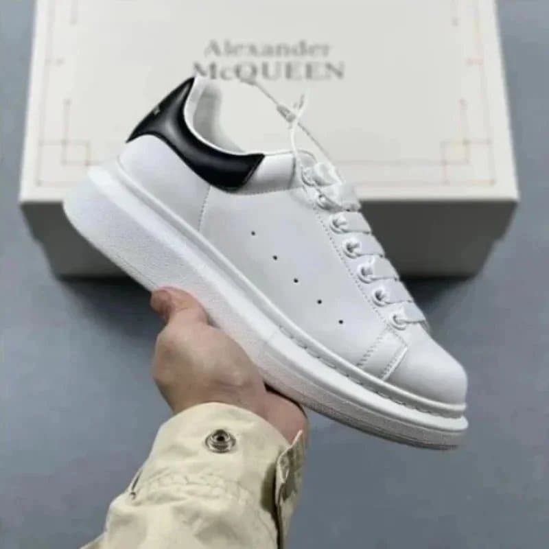 Alexander McQueen Oversized Sneaker White Red — 19(黑皮尾)