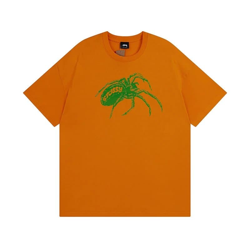 Stüssy Logo Tee Black Script — 881橙色