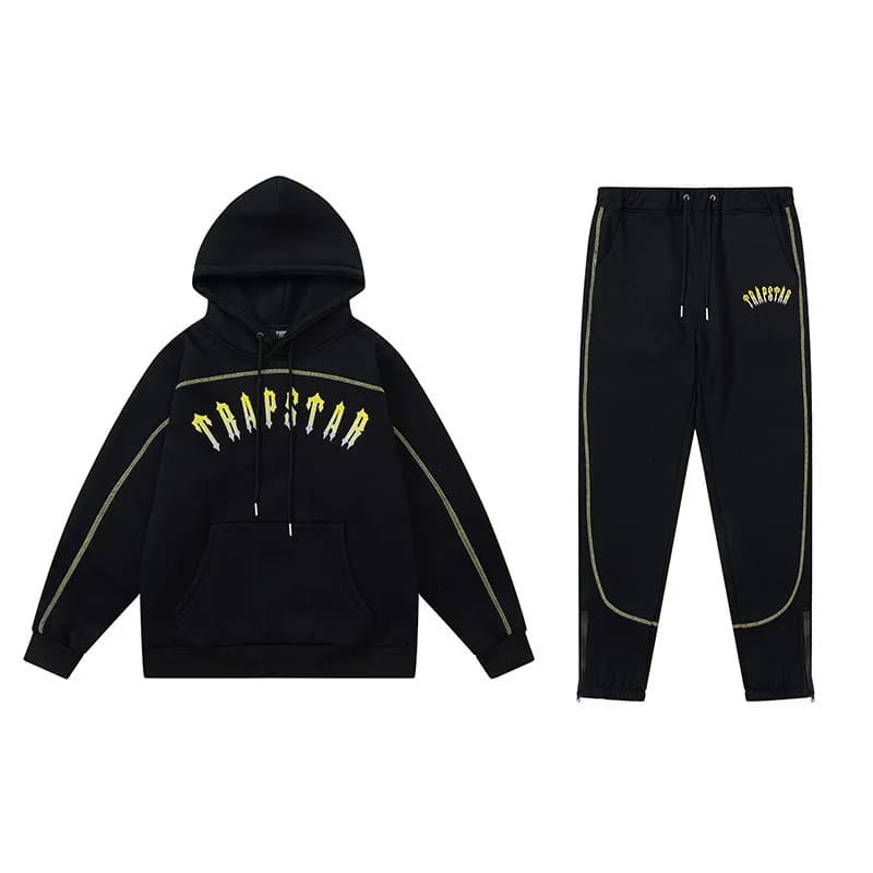 Corteiz Hoodie Trapstar Logo — 2457 black set