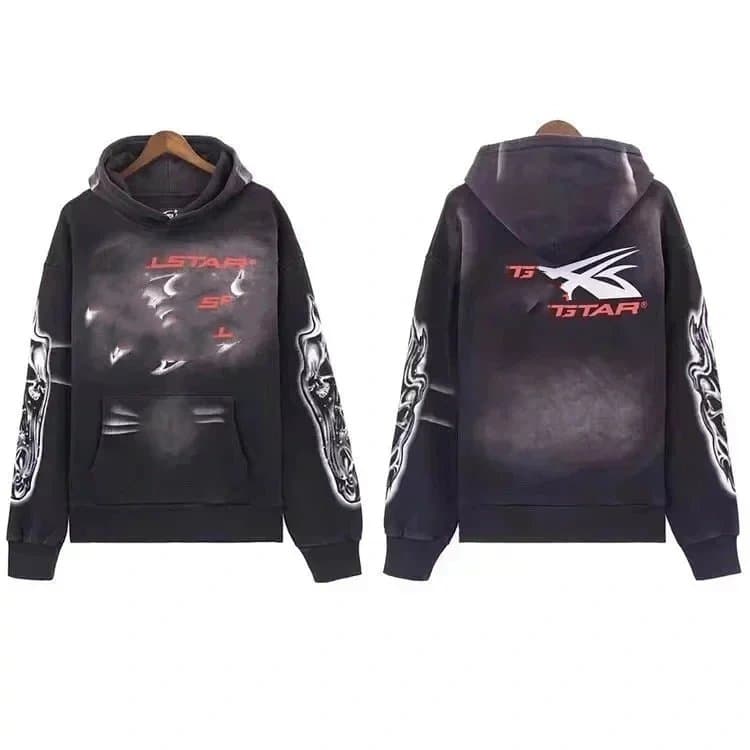 Gallery Dept. Hooded Sweatshirt Om Symbol Print — 37