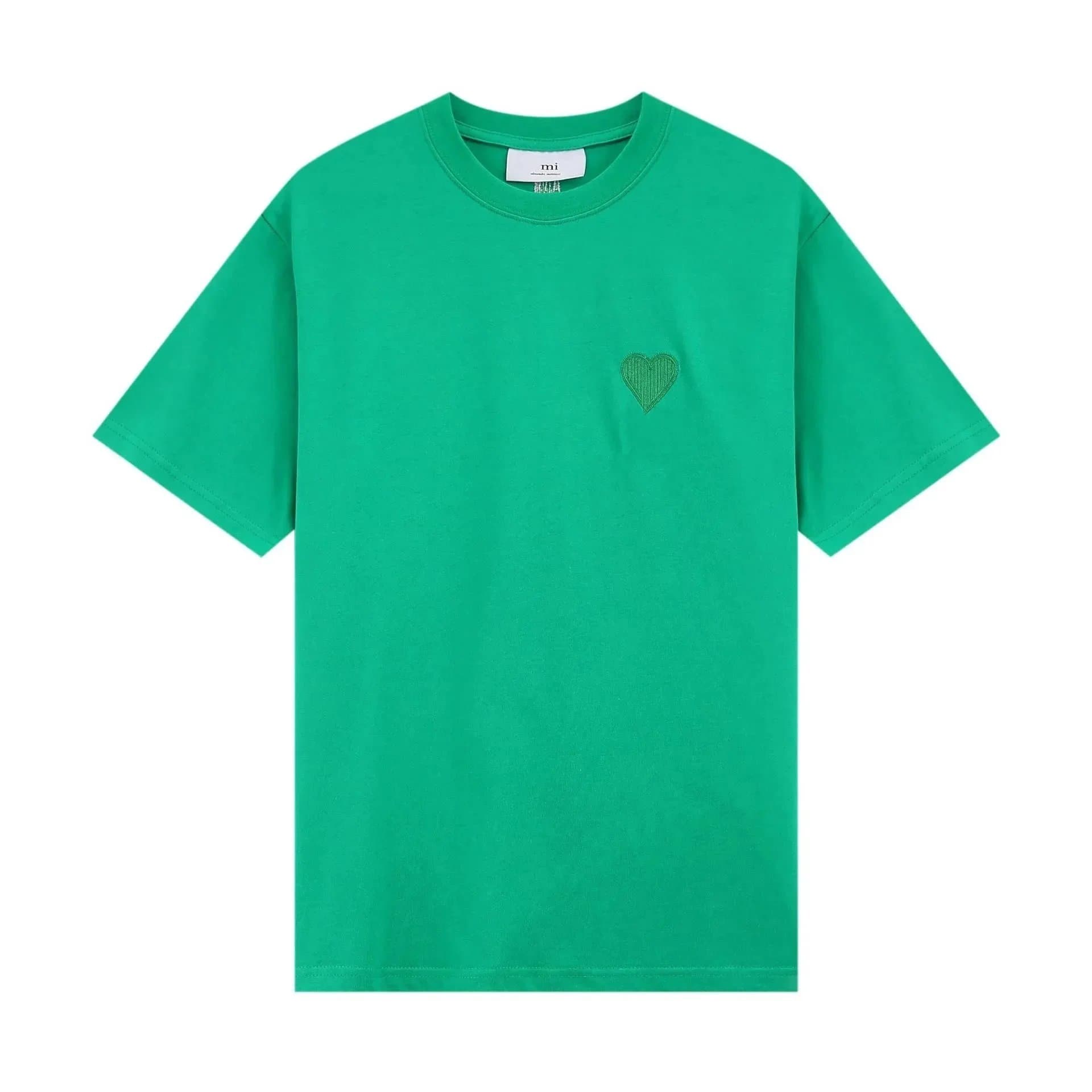 Alexander McQueen Logo T-Shirt Mini Logo — 草绿【121大爱心毛绣款】