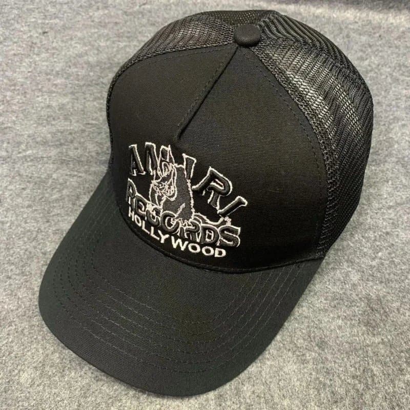 Amiri Baseball Cap White Logo — A22