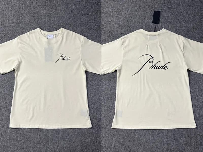 Rhude Script Logo Tee Signature Script