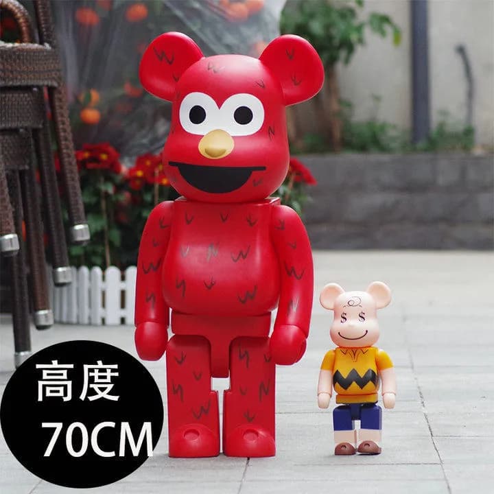 Be@rbrick Bearbrick Elmo x Charlie Brown