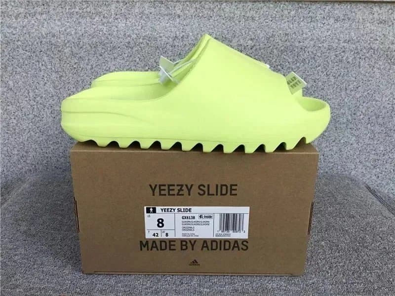 Yeezy Slide Bone — 荧光绿6138