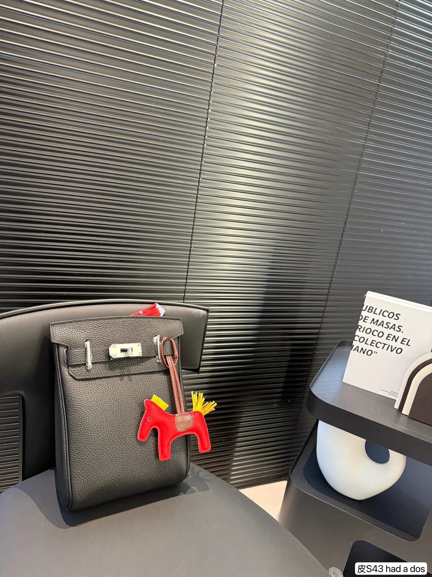 Hermès Constance Mini Togo Leather with Red Horse Charm