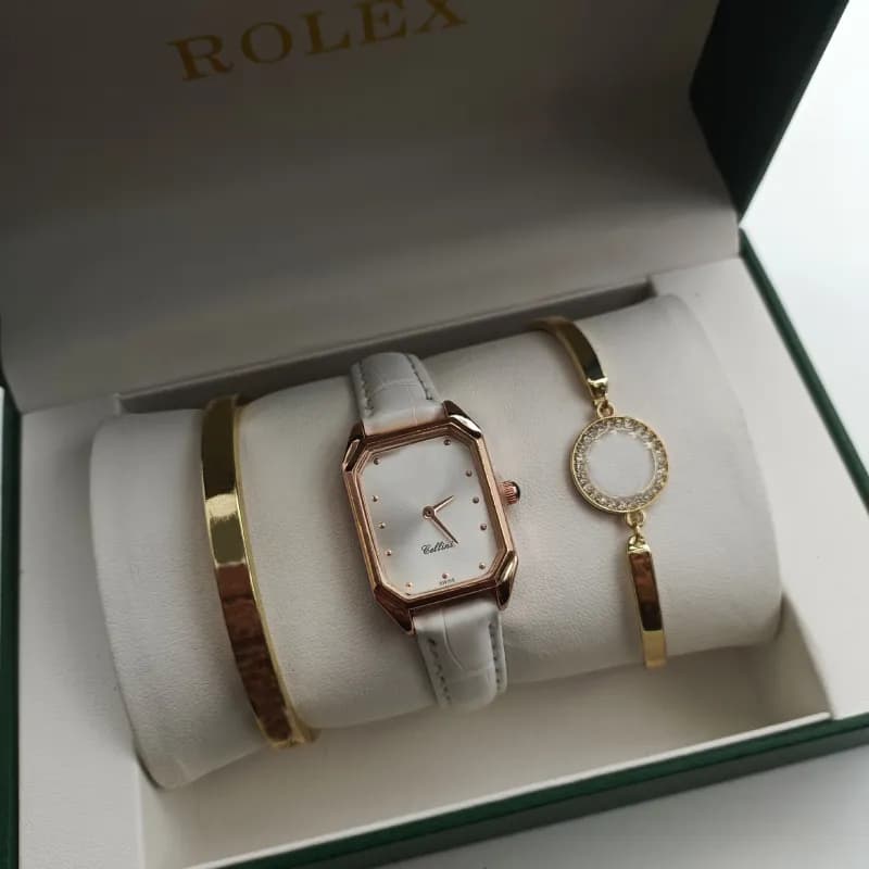 Rolex Cellini White Dial with Rose Gold Case