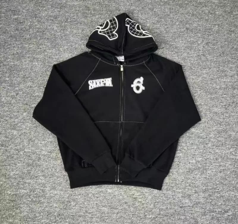 Corteiz Track Pants SixPM Logo — 2006拉链黑色