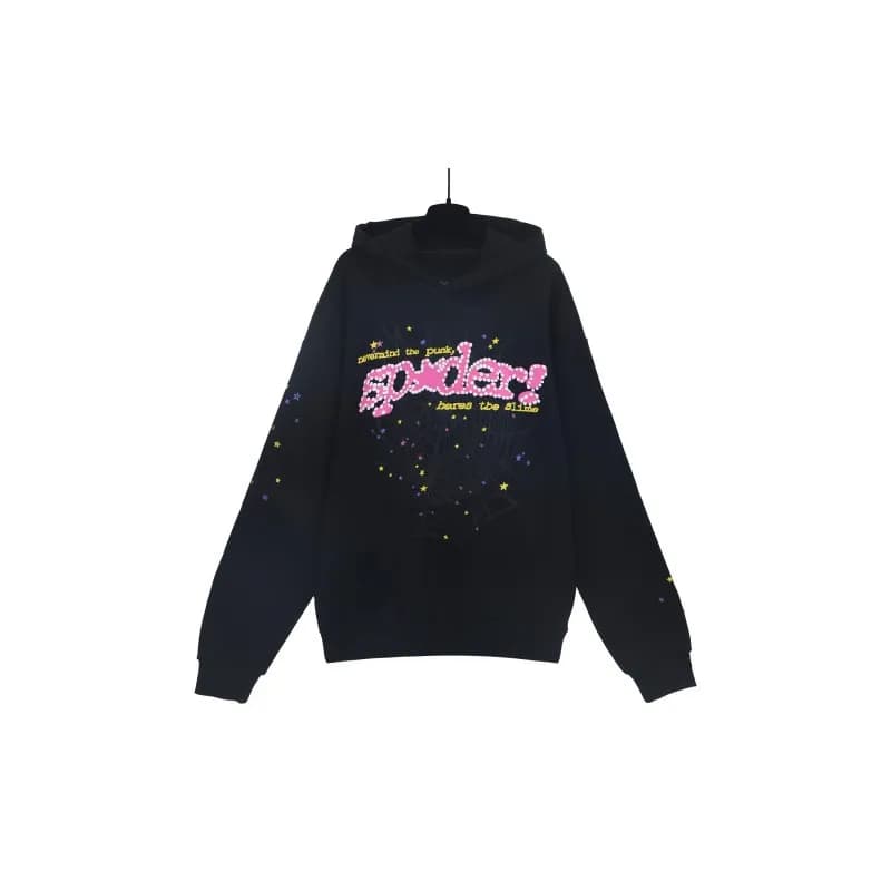 Palace Spider Web Hoodie Star Logo — 191# 黑色