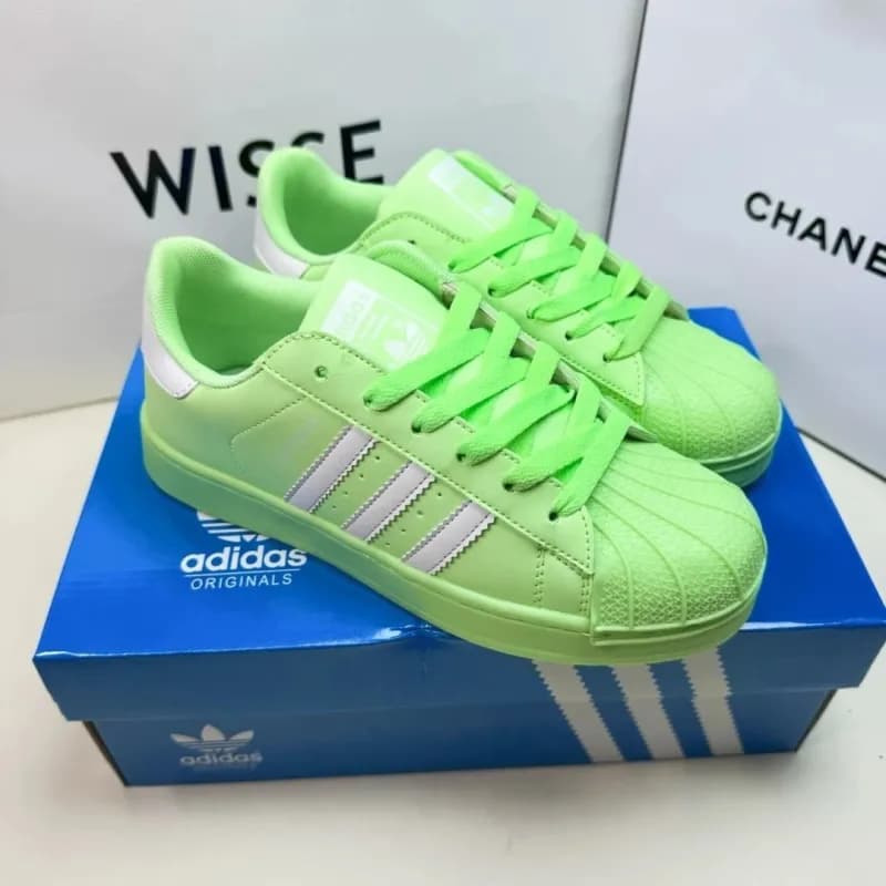 Adidas Superstar Neon Green