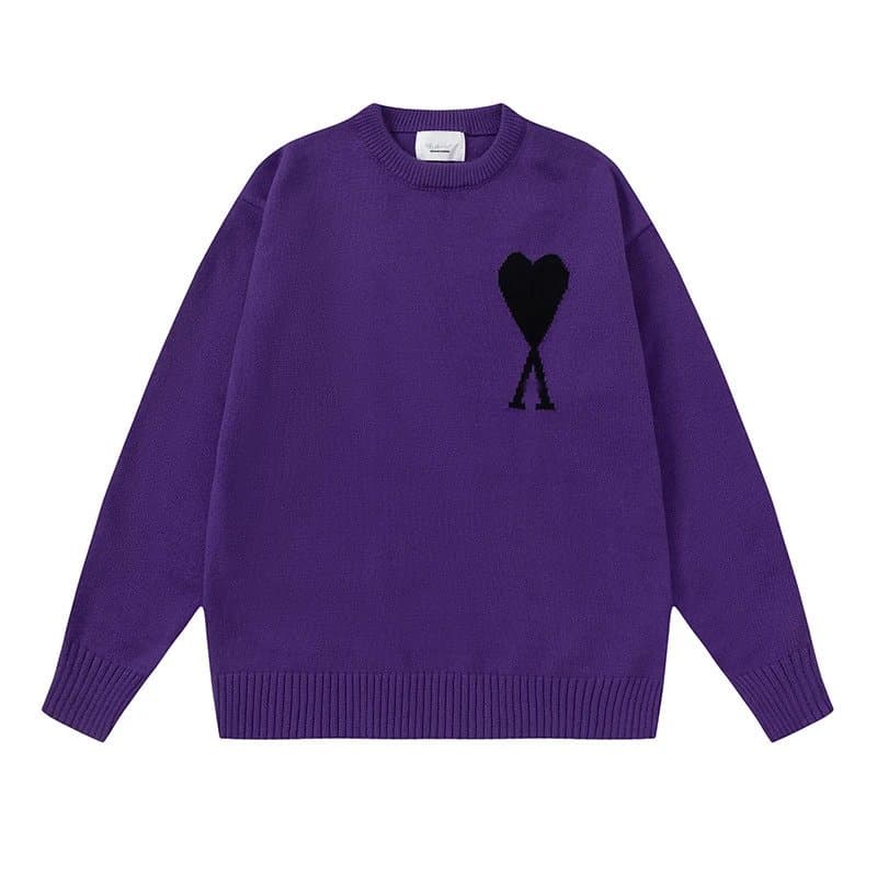 Amiri Knit Sweater Heart Logo