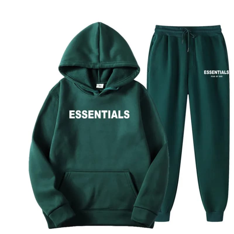 Fear of God Essentials Hoodie and Joggers Set Essentials Logo