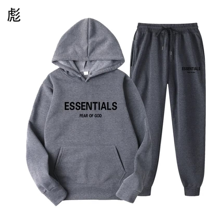 Fear of God Essentials Hoodie and Joggers Set Essentials Logo