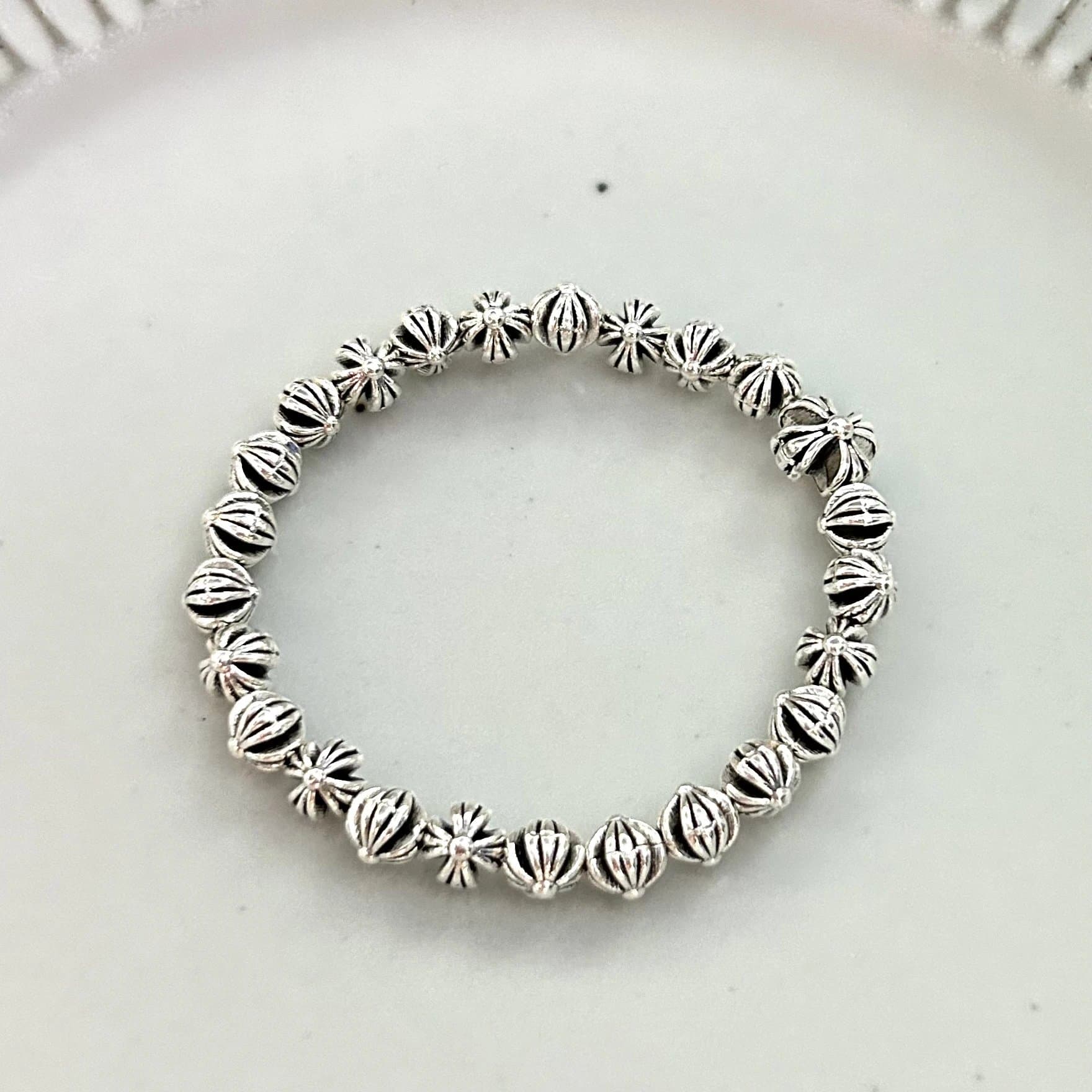 Chrome Hearts Cross Ring Baroque Bead
