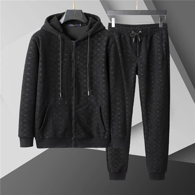 Dior Oblivion Monogram Tracksuit Embossed CD Pattern — 13111黑色套装