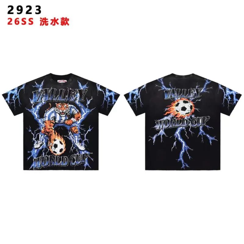 Gallery Dept. Zip-Up Hoodie Skull Print Washed — 2923黑色