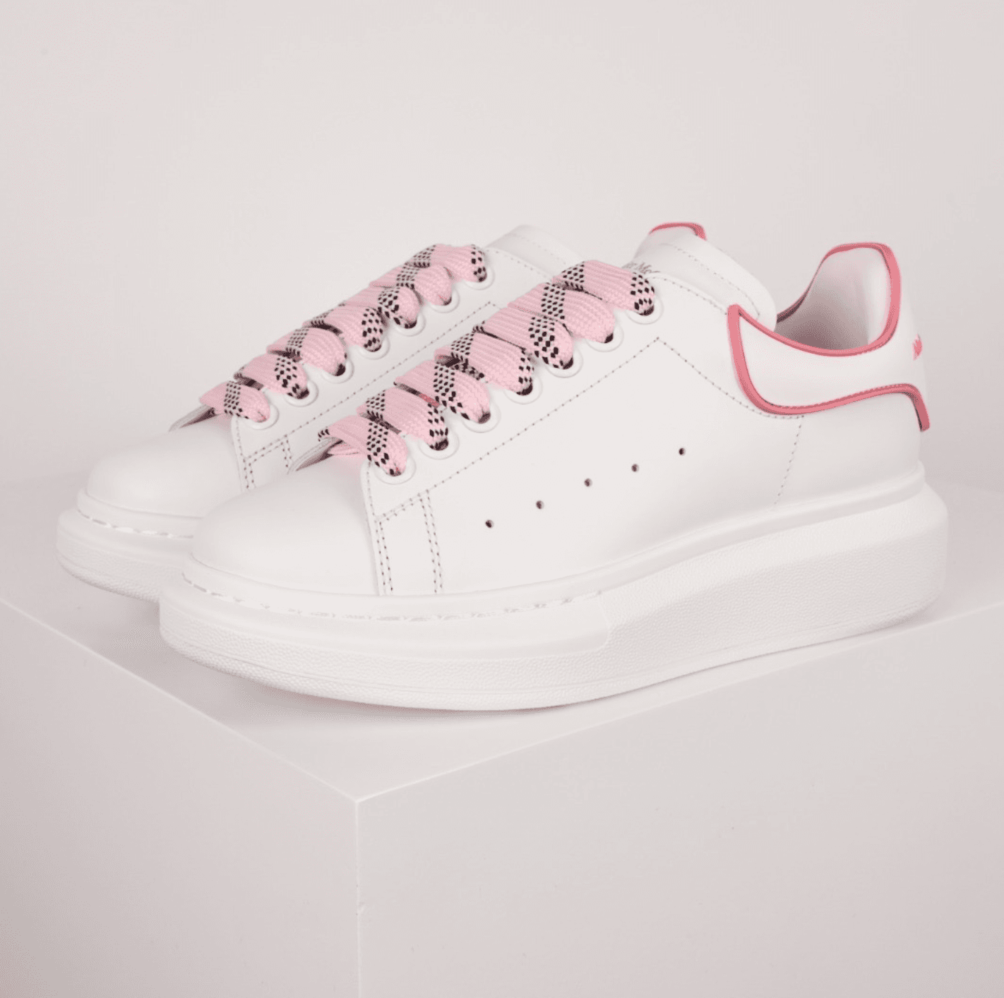 Alexander McQueen Sneaker Pink Check Lace