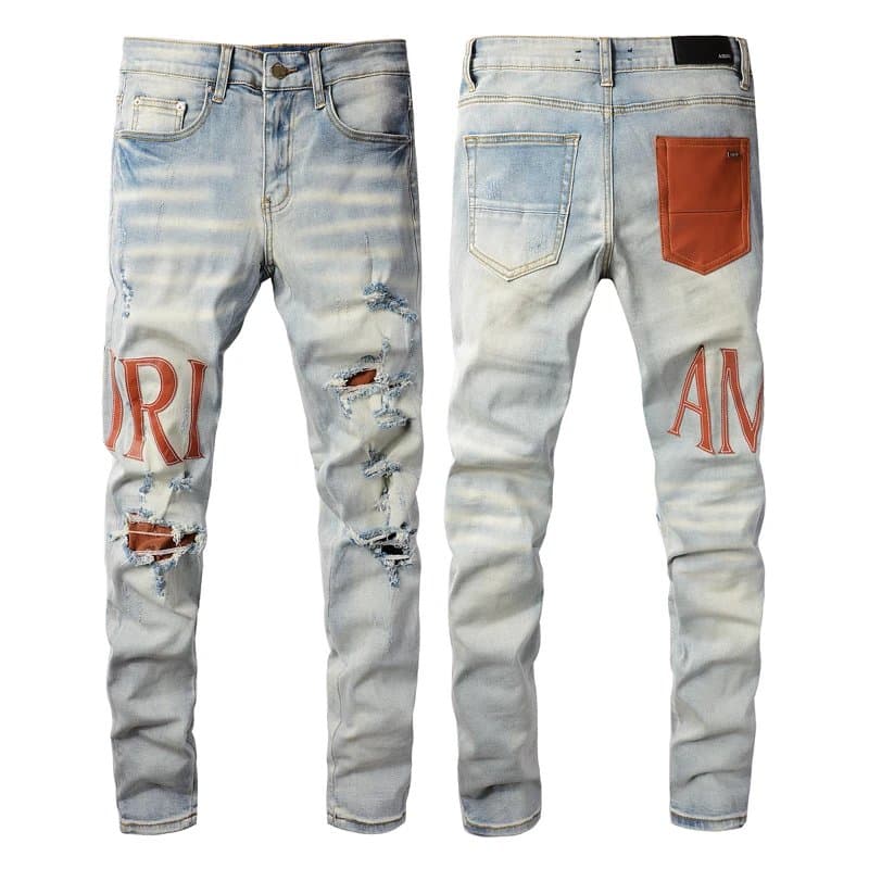 Amiri Star Patch Jeans Black Star Appliqué — 020311169