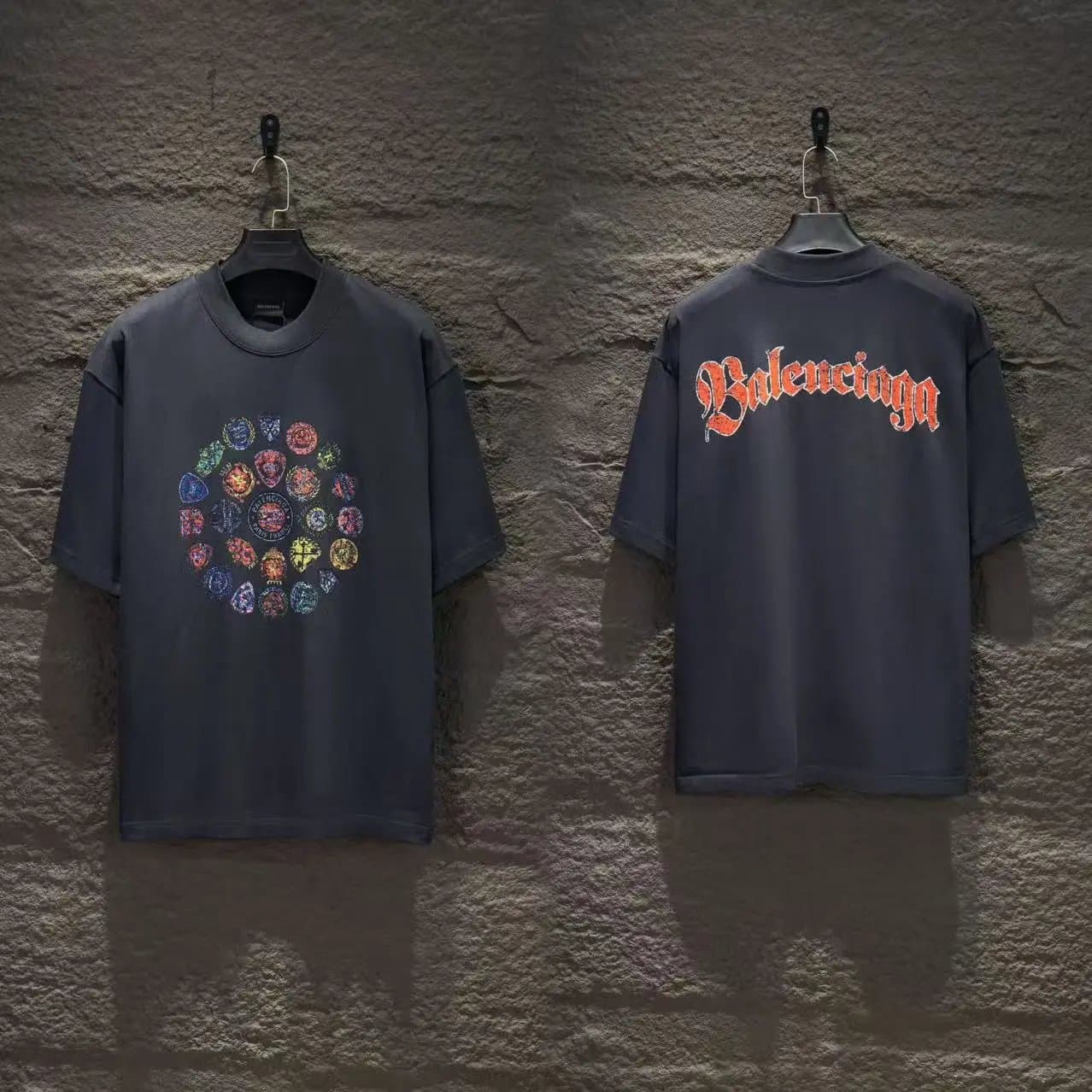 Balenciaga Logo T-Shirt Oversized Script — 55