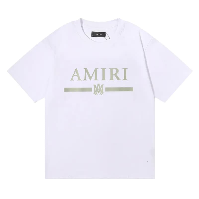 Amiri Graphic Tee Signature Script — 922 white