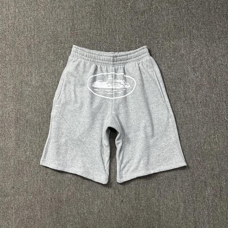 Corteiz Graphic Sweat Shorts Oval Ship Print