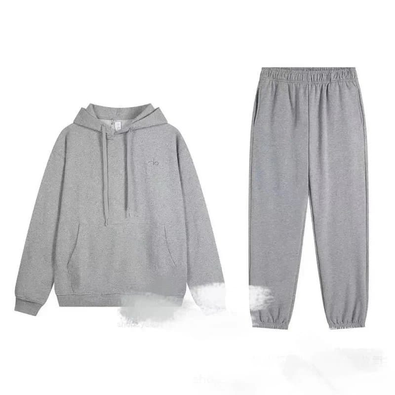 Fear of God Essentials Hoodie and Joggers Set Heather Grey