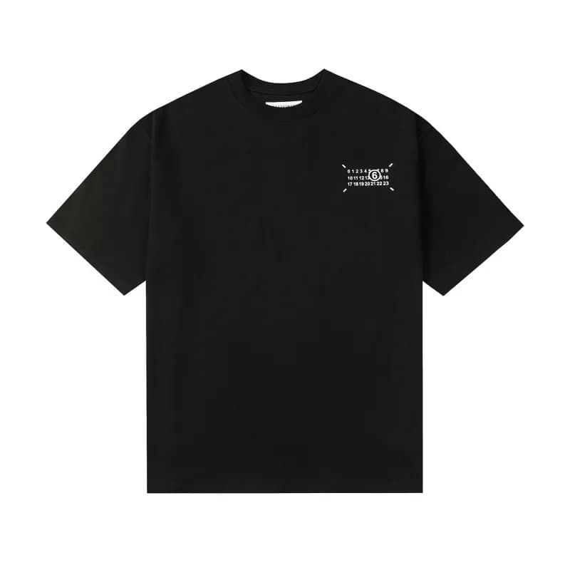 Maison Margiela T-Shirt White Stitch Logo — 836黑色