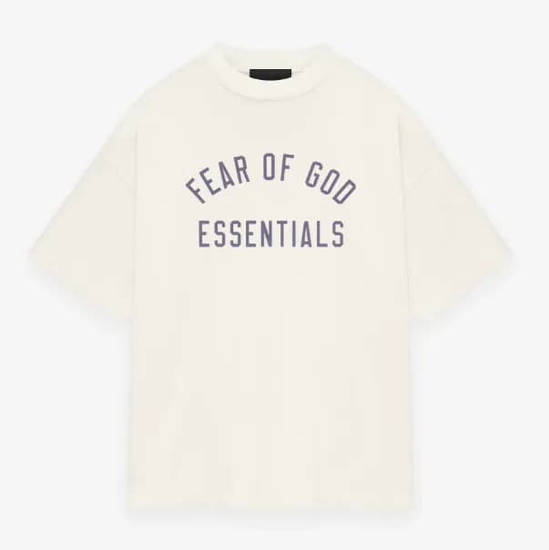 Oversized Tee Fear of God Essentials Arch Logo — 6261象牙白