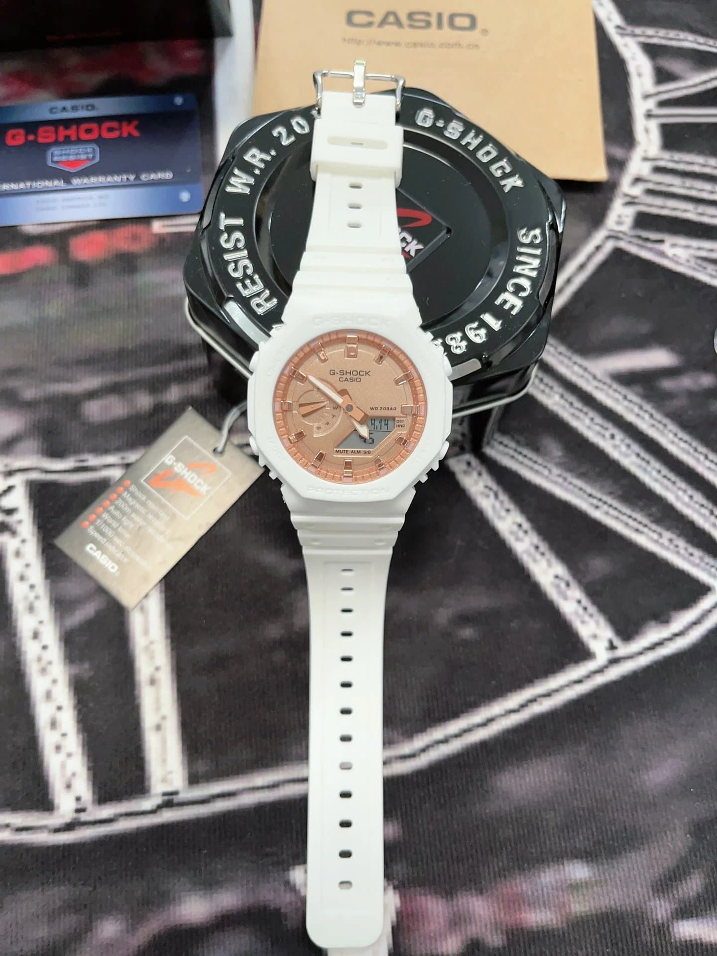 Casio G-Shock GA-2100 White Rose Gold