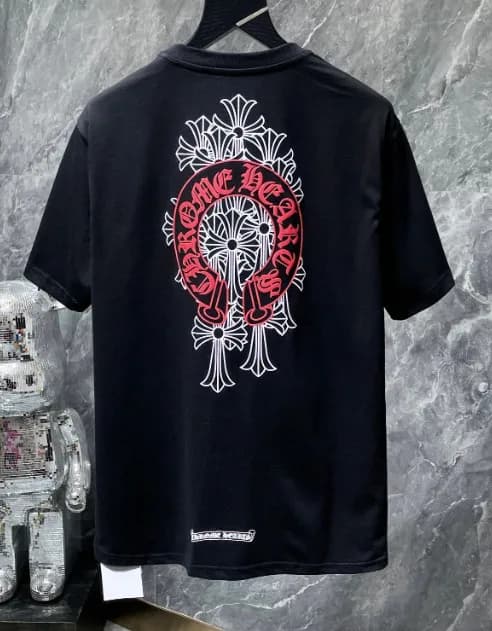 Chrome Hearts Graphic Tee Cross Motif Print