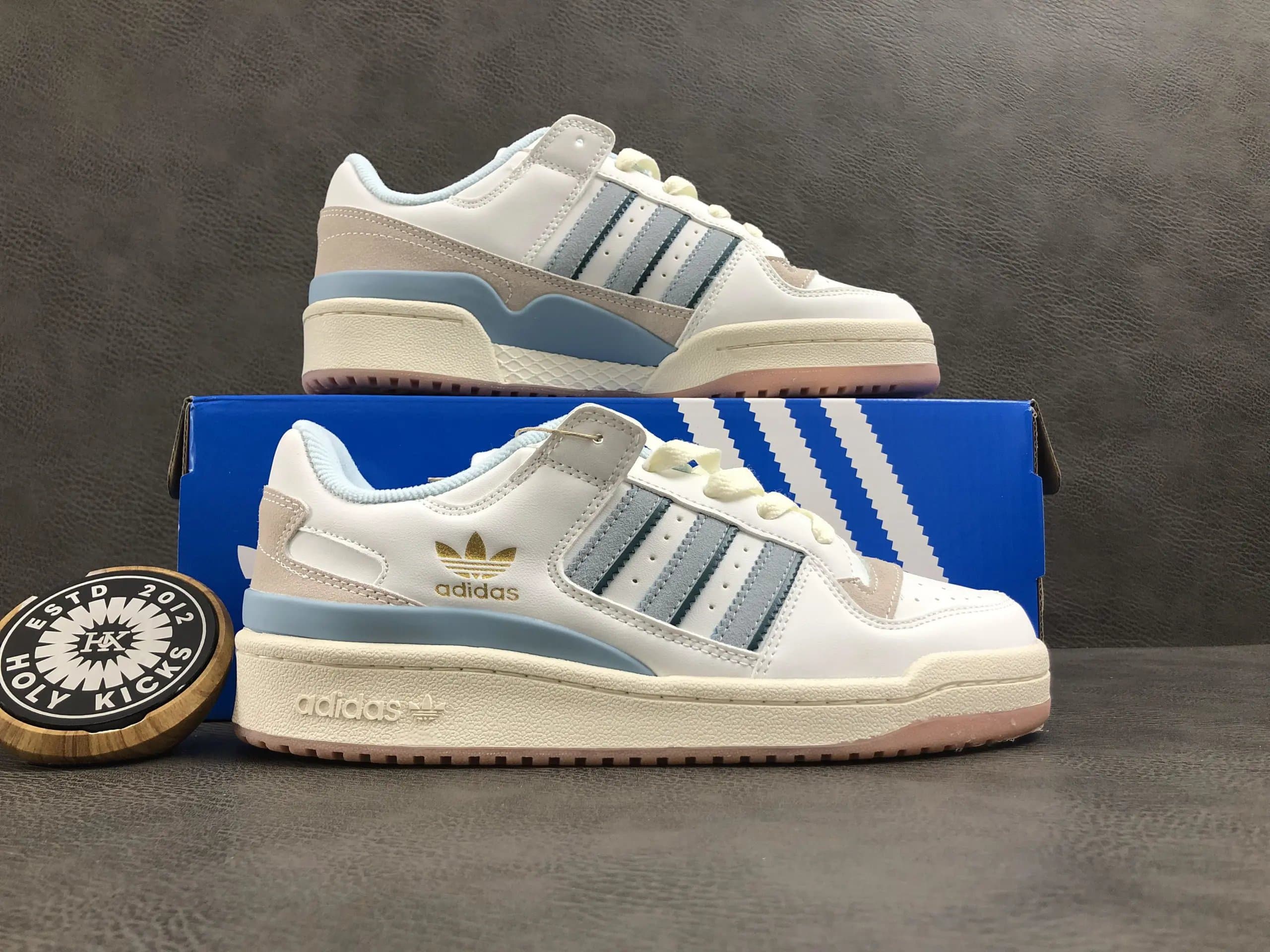 Adidas Forum Low Cloud White / Light Blue