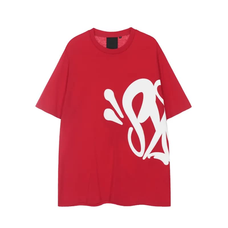 Corteiz Graphic Tee & Shorts Set CRTZ Outline Logo — 短T红色