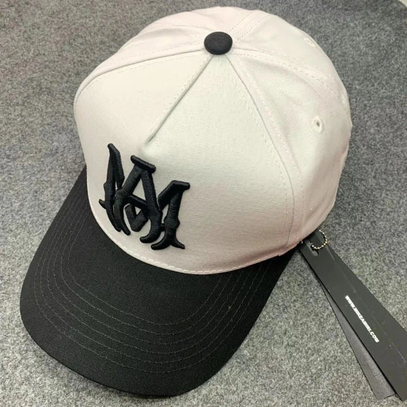 Amiri Baseball Cap White Logo — A24