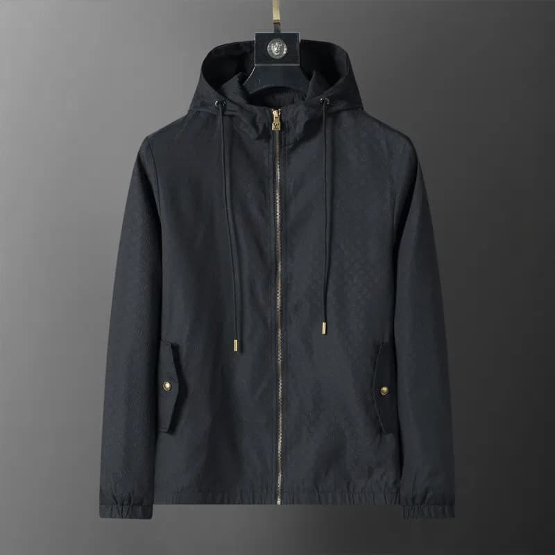 Louis Vuitton Monogram Hooded Jacket Embossed Monogram