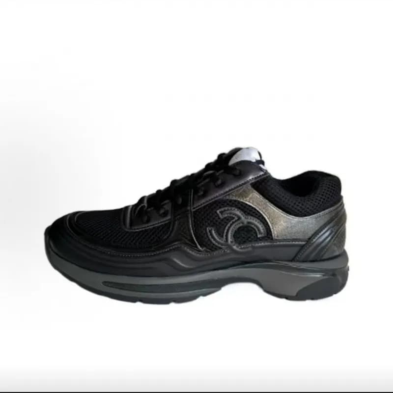 Chanel Sneaker Metallic CC Logo