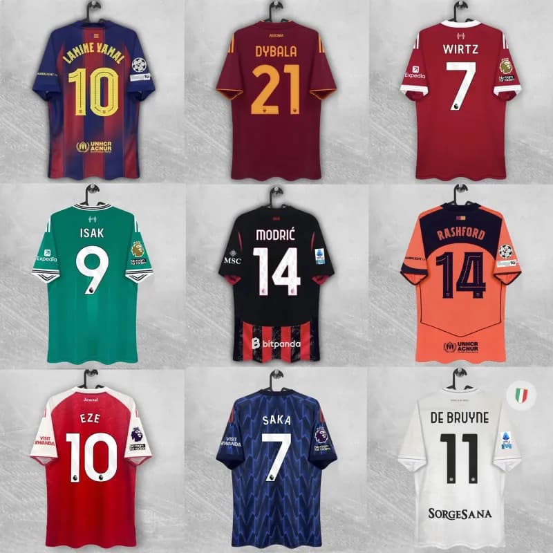 Football Jersey Player Name & Number — 2526巴萨主场#14欧冠