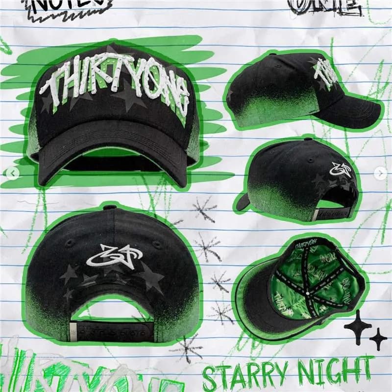 Travis Scott Snapback Cap Starry Night