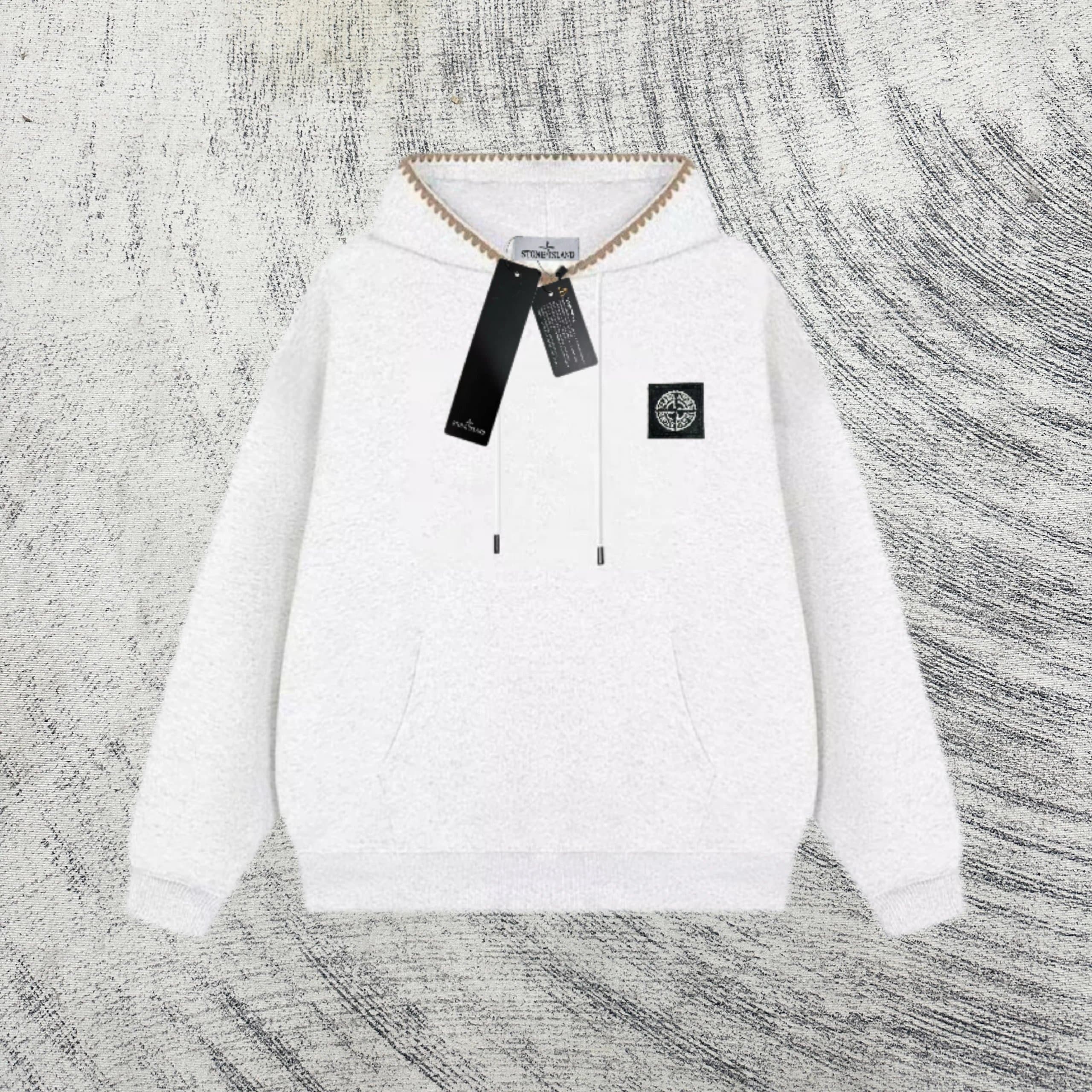 Stone Island Zip-Up Hoodie Diagonal Stripe — 0317030CC